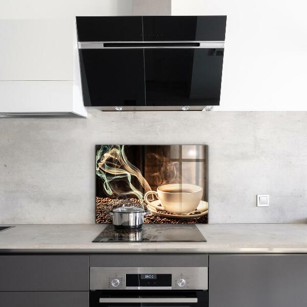 Zidna obloga za kuhinju Skodelica z aromatično kavo