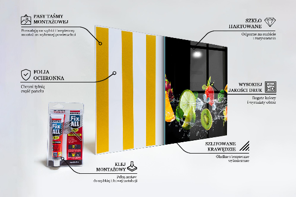 Zidna obloga za kuhinju Sočno eksotično sadje