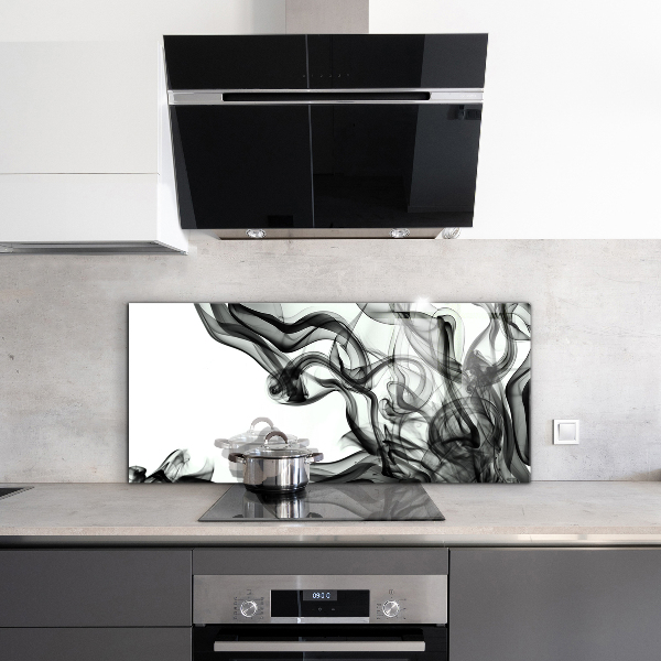 Stenska plošča za kuhinjo Trakovi abstrakcije dima