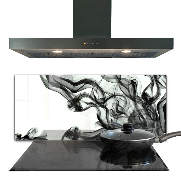 Stenska plošča za kuhinjo Trakovi abstrakcije dima