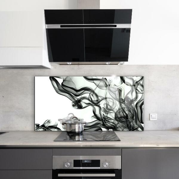 Stenska plošča za kuhinjo Trakovi abstrakcije dima