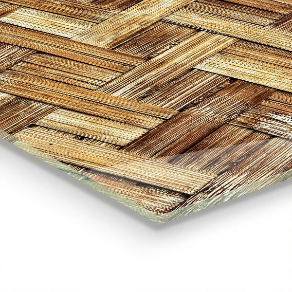 Stenska plošča za kuhinjo Pleteni bambusov ratan azija