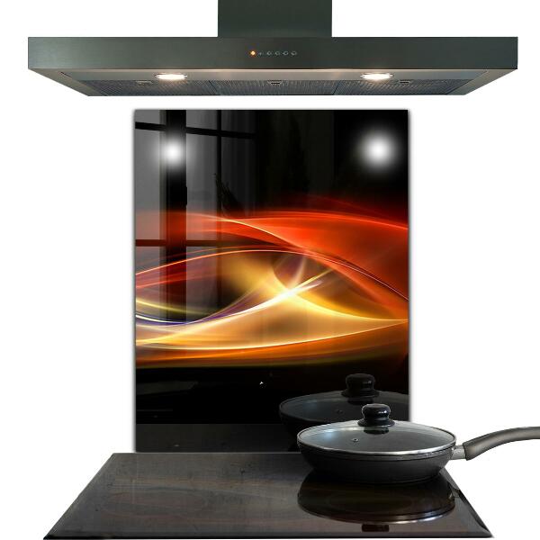 Stenska plošča za kuhinjo Abstraktna vibrirajoča energija