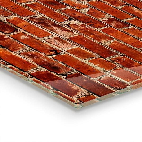 Stenska plošča za kuhinjo Naravna opečna stena