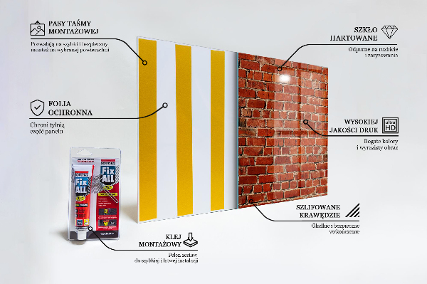 Stenska plošča za kuhinjo Naravna opečna stena