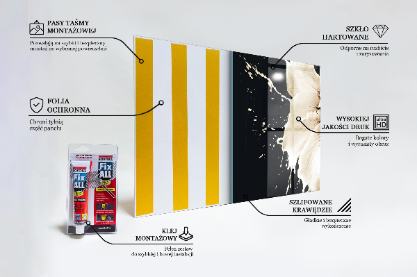 Stenska plošča za kuhinjo Abstraktna bela roža