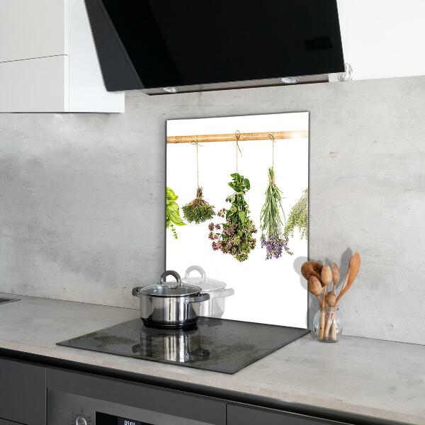 Zidna obloga za kuhinju Zdrava prehrana posušenih zelišč