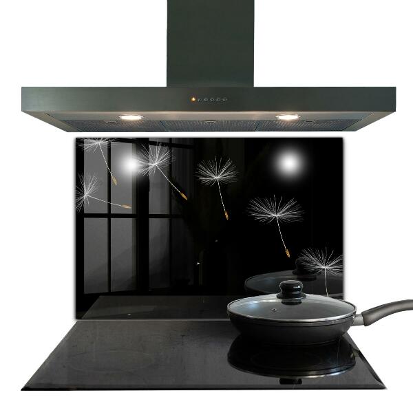 Stenska plošča za kuhinjo Dandelions in the wind