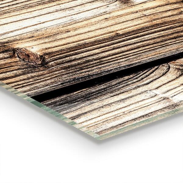 Stenska plošča za kuhinjo Stari hrastov les