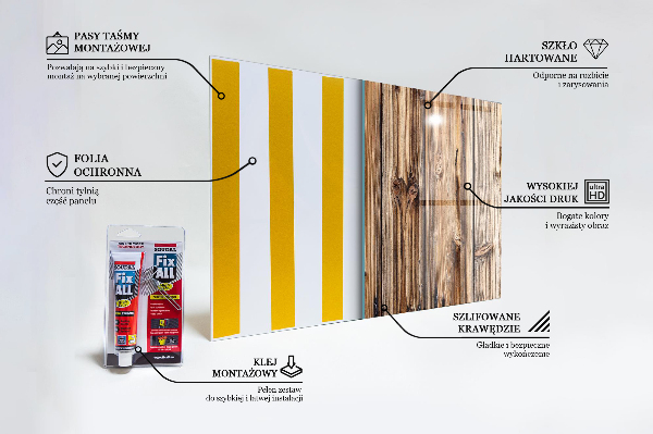 Stenska plošča za kuhinjo Stari hrastov les