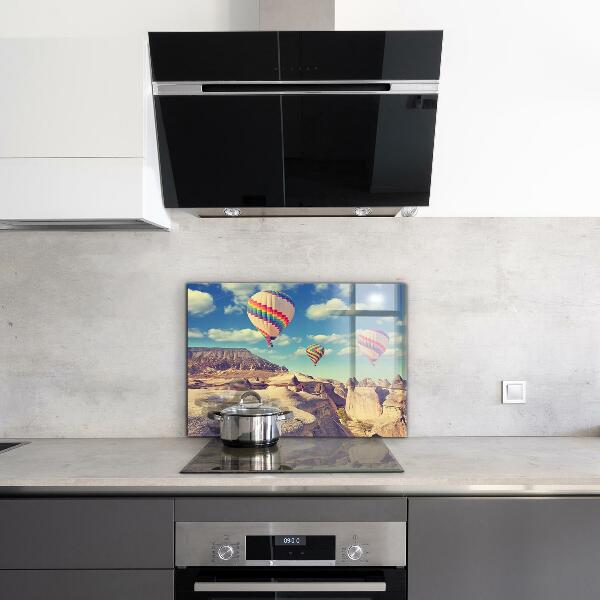 Stenska plošča za kuhinjo Cappadocia balloons turčija