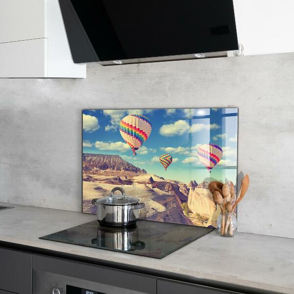 Stenska plošča za kuhinjo Cappadocia balloons turčija