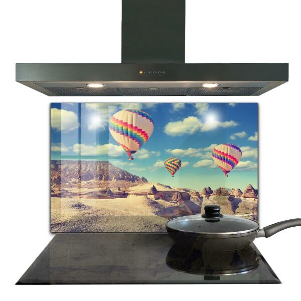 Stenska plošča za kuhinjo Cappadocia balloons turčija