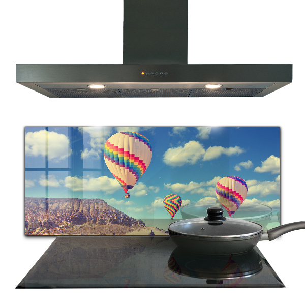 Stenska plošča za kuhinjo Cappadocia balloons turčija