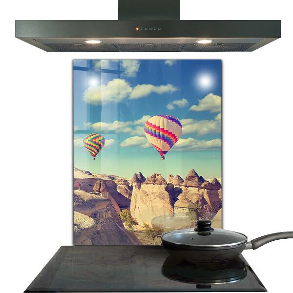 Stenska plošča za kuhinjo Cappadocia balloons turčija