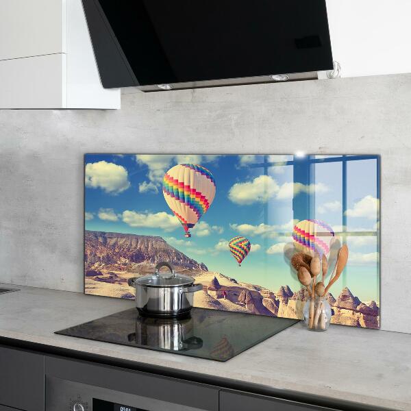 Stenska plošča za kuhinjo Cappadocia balloons turčija