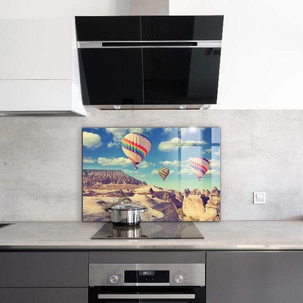 Stenska plošča za kuhinjo Cappadocia balloons turčija