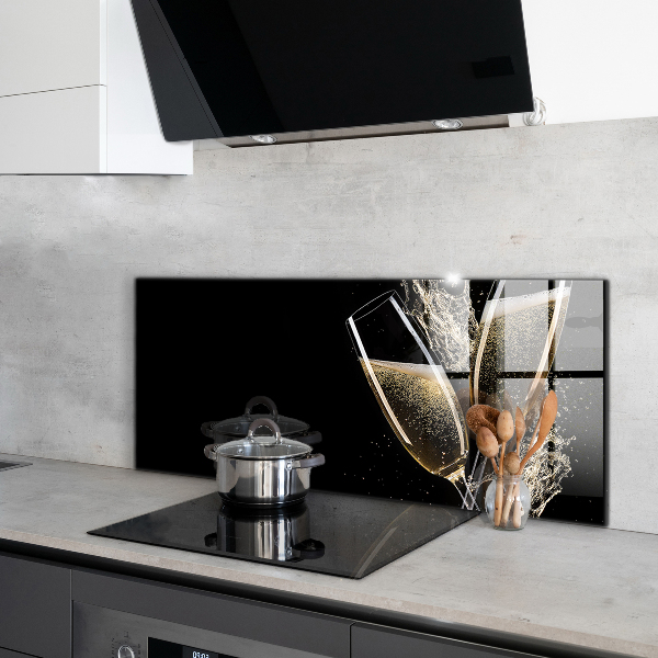 Zidna obloga za kuhinju Nočna zdravica s šampanjcem