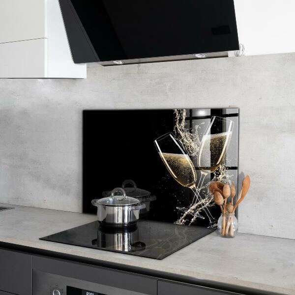 Zidna obloga za kuhinju Nočna zdravica s šampanjcem