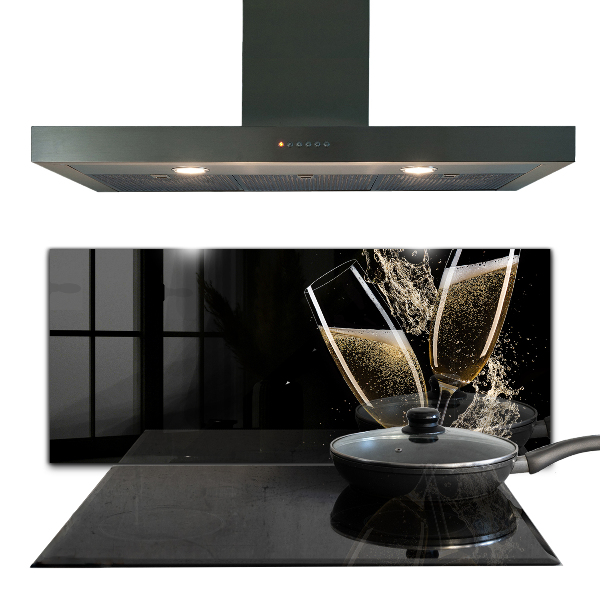 Zidna obloga za kuhinju Nočna zdravica s šampanjcem