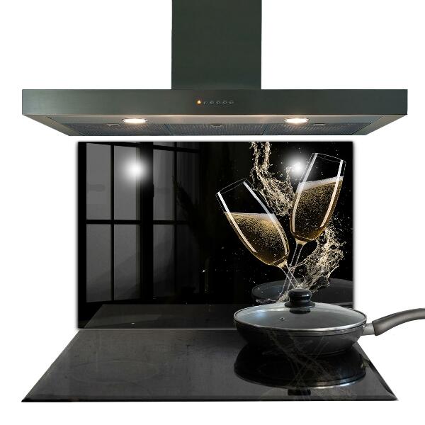 Zidna obloga za kuhinju Nočna zdravica s šampanjcem