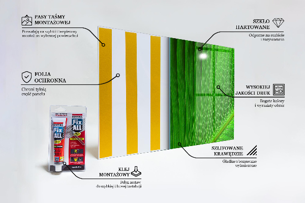 Stenska plošča za kuhinjo Tropski palmov list