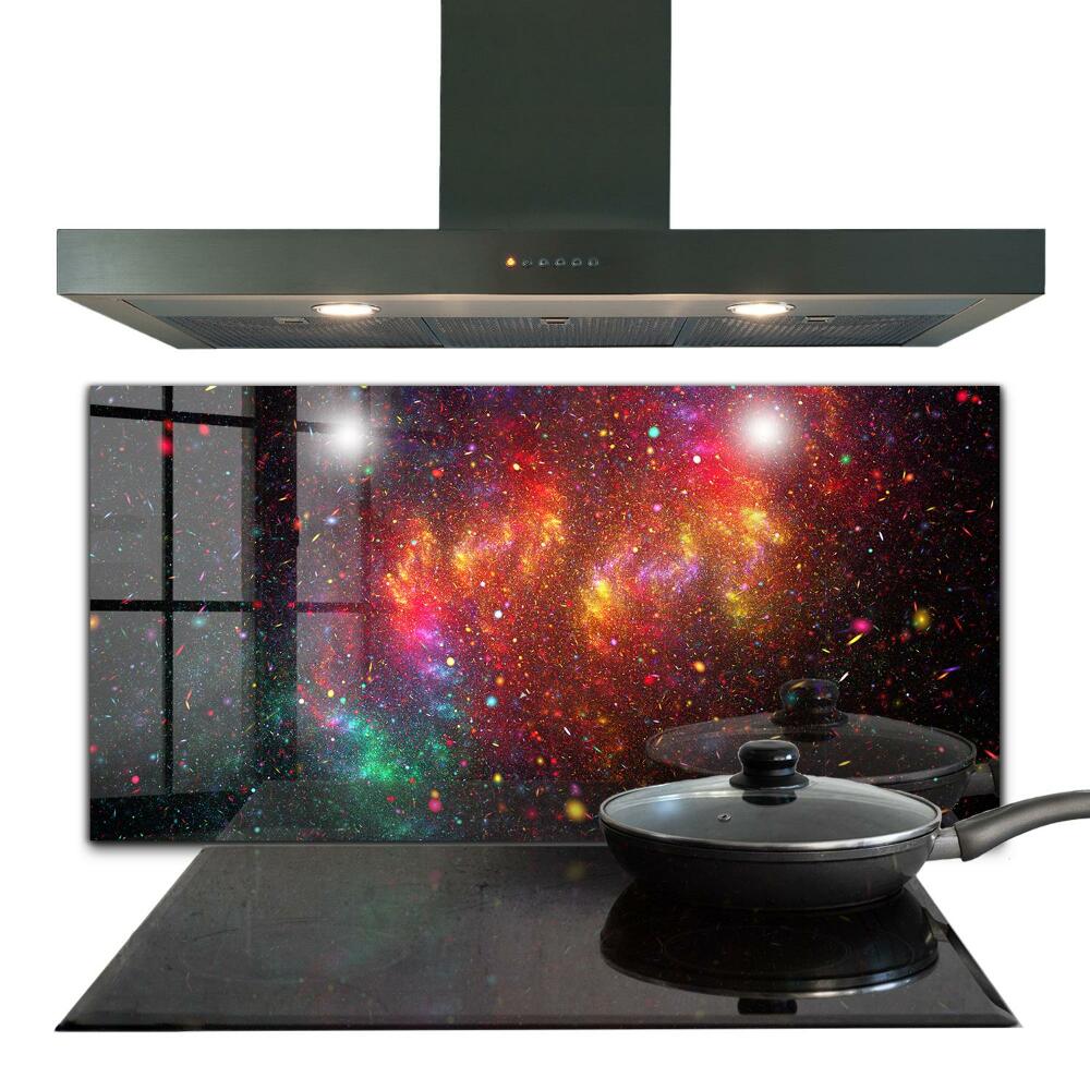 Stenska plošča za kuhinjo Galaxy chaos fantasy