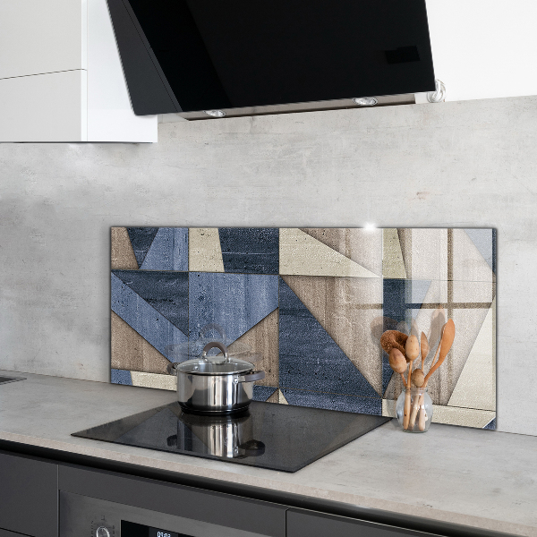 Stenska plošča za kuhinjo Geometrijska abstrakcija