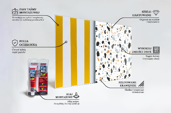 Stenska plošča za kuhinjo Terrazzo terazzo kamen