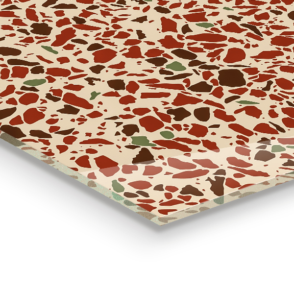 Stenska plošča za kuhinjo Struktura teraco kamna