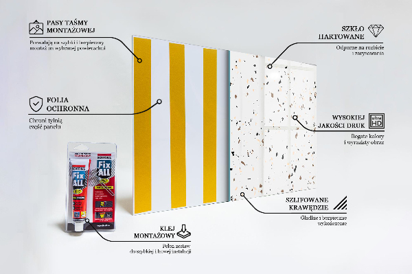 Stenska plošča za kuhinjo Delicate terrazzo terrazzo