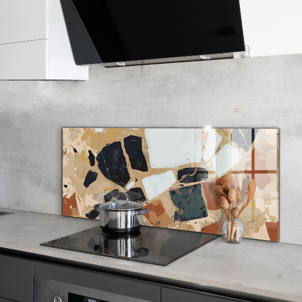Stenska plošča za kuhinjo Naravni kamen teraco