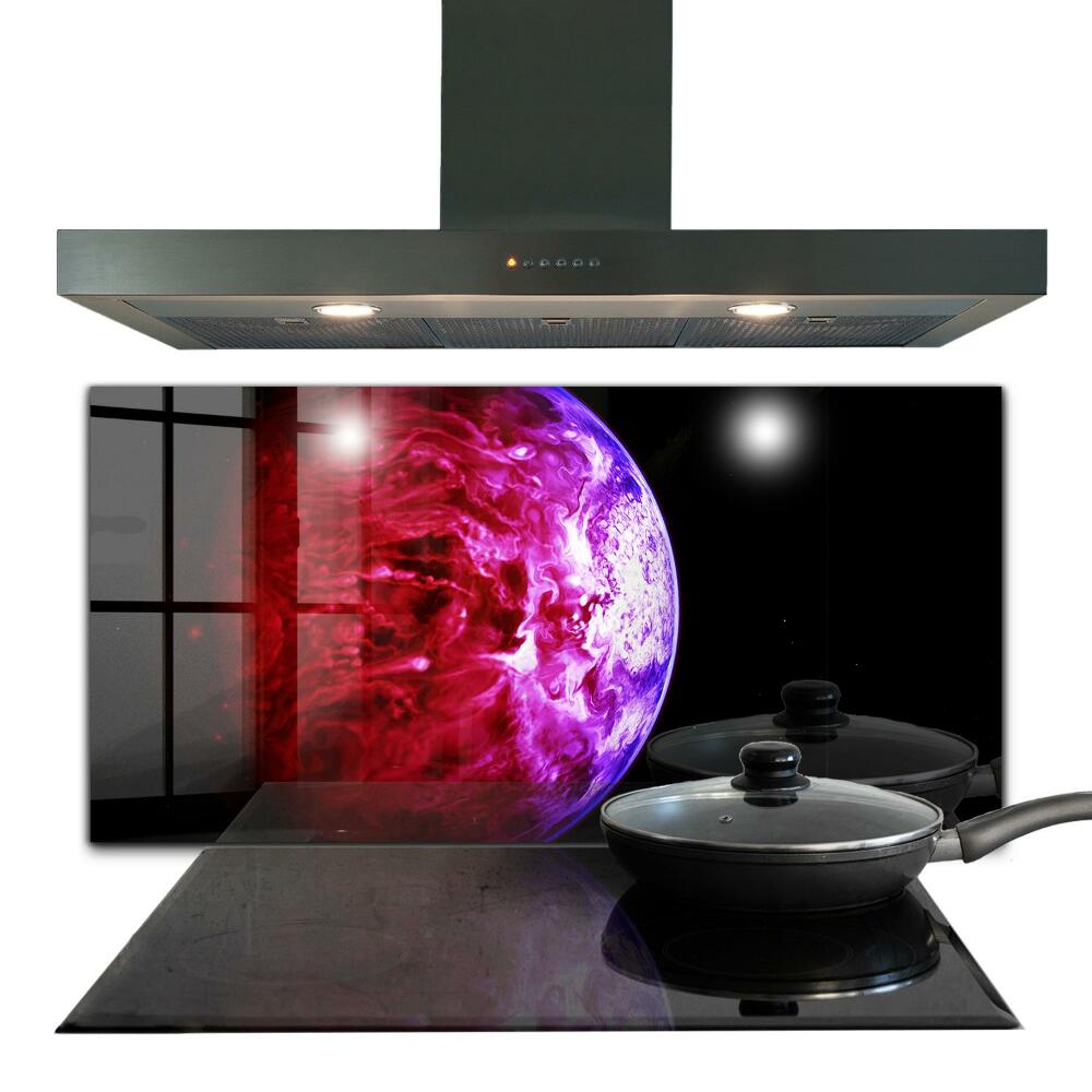 Stenska plošča za kuhinjo Skrivnostni planet vesolje