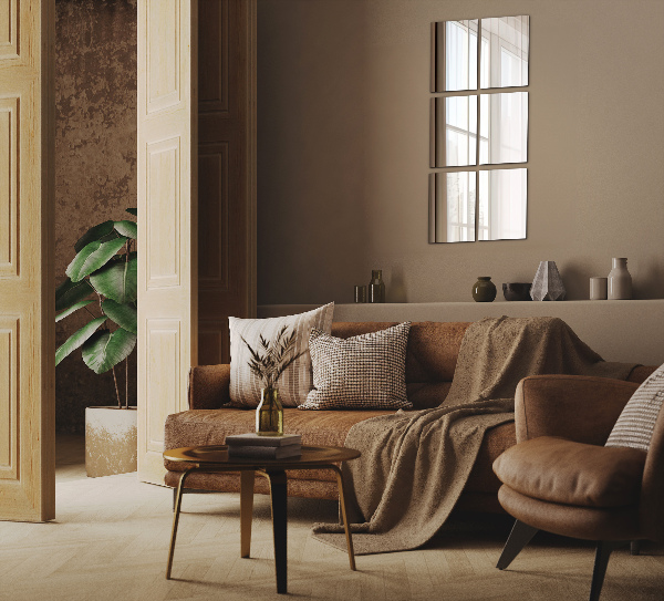 Zrcalne ploščice 6 kos 30x20 cm