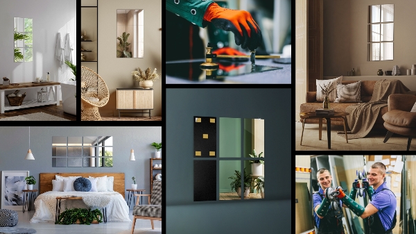 Zrcalne ploščice 6 kos 30x20 cm