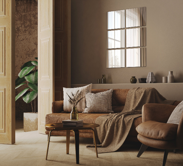 Zrcalne ploščice 6 kos 30x30 cm