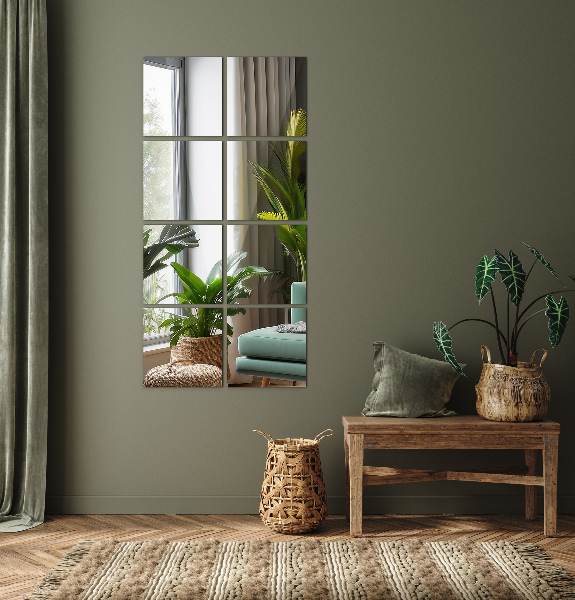 Zrcalne ploščice 6 kos 30x30 cm