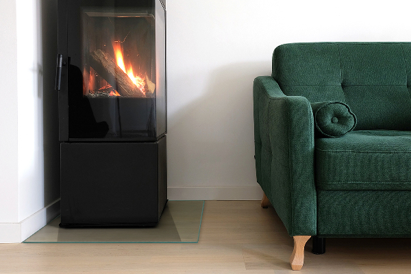 Steklo za kamin 60x60 cm