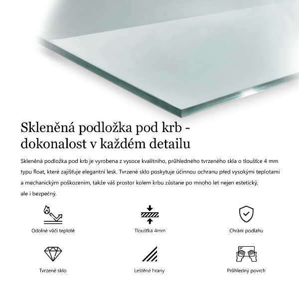 Steklo za kamin 60x60 cm