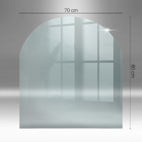 Steklo za kamin 80x70 cm