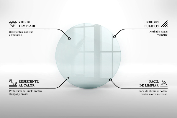 Podložna plošča za kamin fi100 cm