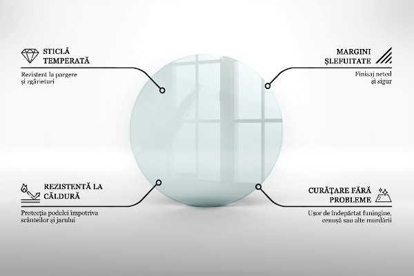 Podložna plošča za kamin fi100 cm