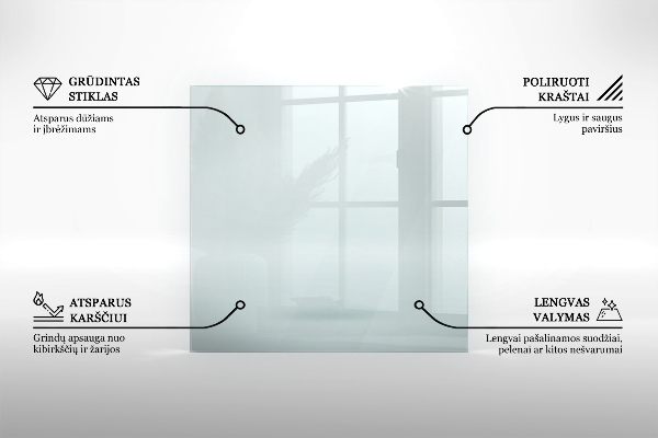 Steklo za kamin 140x70 cm