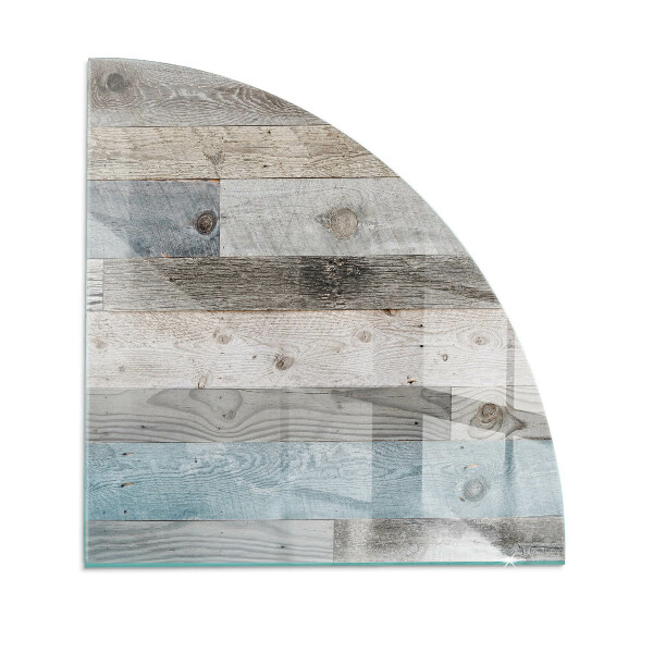 Četrtina kroga steklo za pod kamin Plošče v različnih odtenkih