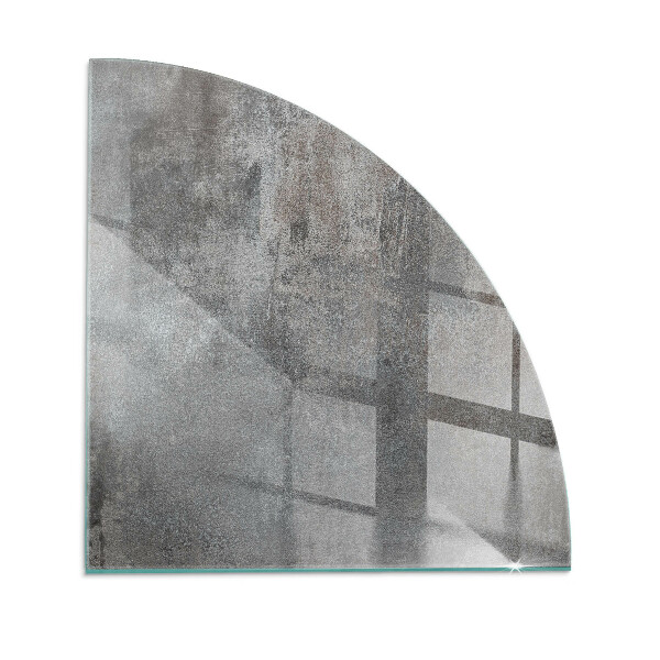 Četrtina kroga ognjevarno steklo za kamin Surova površinska tekstura