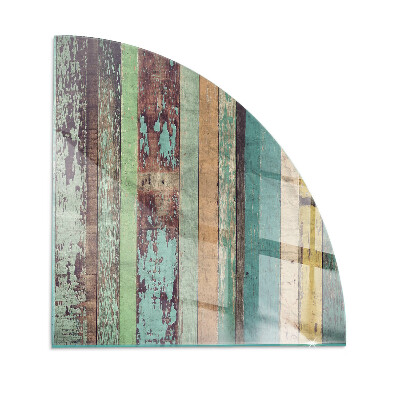 Četrtina kroga ognjevarno steklo za kamin Plošče v različnih odtenkih