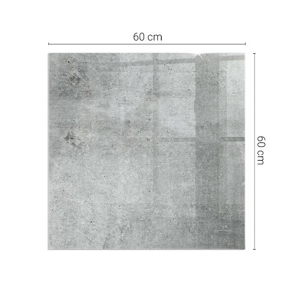 Kvadratna podložna plošča za kamin Tekstura surovega betona