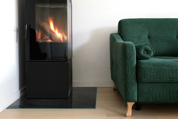 Kvadratna podložna plošča za kamin Tekstura kamnite površine