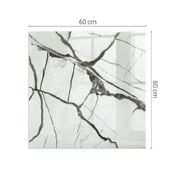 Kvadratna podložna plošča za kamin Vzorec marmornih žil