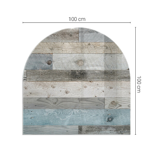 Polovalna steklo za pod kamin Plošče v različnih odtenkih